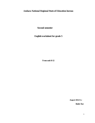 English work sheet for grade 5.pdf